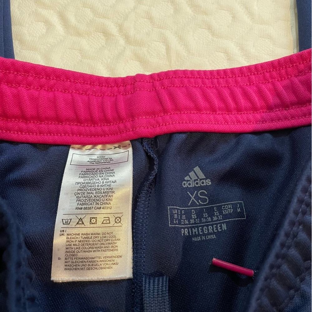 Adidas Tiro HumanRace Track Pant Navy Pink Pharrell Soccer G17452 Women’s XS - Picture 3 of 9